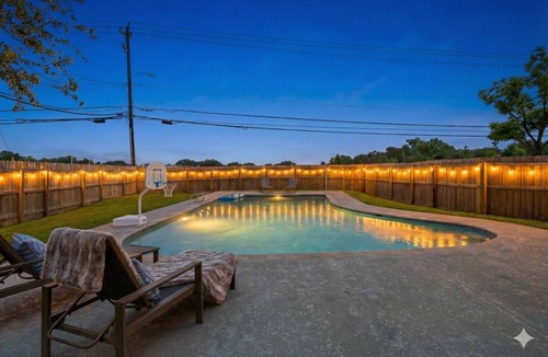 Deer Park House | Poolside Paradise: Arcade & Firepit Fun
