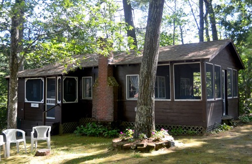 Gilmanton IW Cottage | Rustic Lakeside Cottage, natural sand beach, Crystal clear water! Pet Friendly S