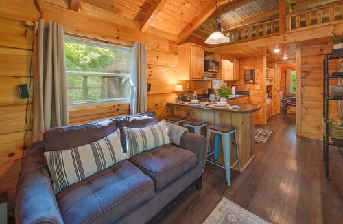 Lookout Valley Neighborhood Association Cabin | Thomas Secluded Tiny Cabin, Hot Tub, Firepit, More