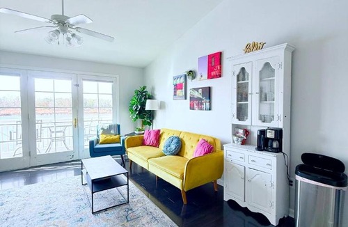 Riverwalk Apartment | Waterfront Sunset Views in Port City Wilmington NC